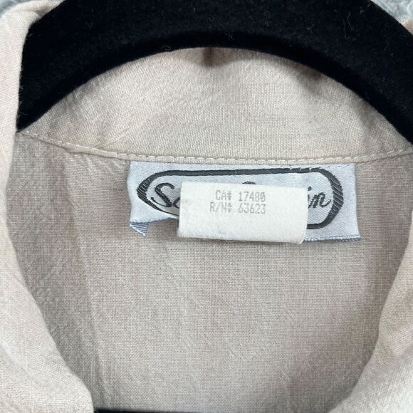 Vintage St Germain Paris Womens Shirt Size Large Rhinestone Embellished Shacket - Picture 10 of 12